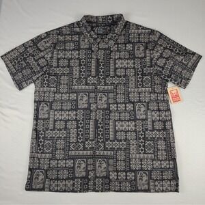 Magpul Kaneohe Short Sleeve Shirt 3XL Grey Black Tribal Hula Girl Aloha MAG767